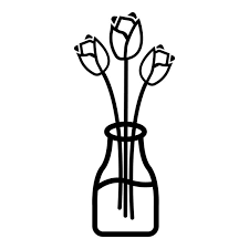 Flower Vase Icon Logo Vector Design