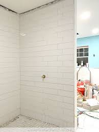 Shower Tile Installation Is Finished