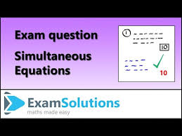 Exam Questions Simultaneous Equations