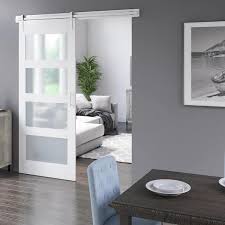 White Mdf Sliding Barn Door