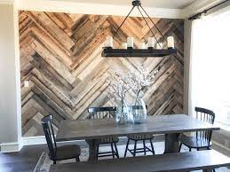 Diy Barn Wood Herringbone Wall