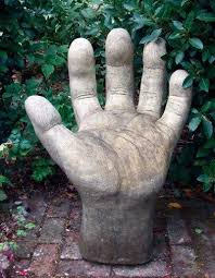 Giant Hand Left Stone Sculpture