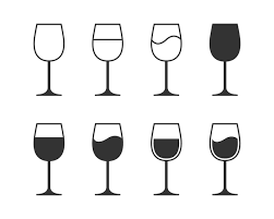 Wine Glass Icon Set Wine Icon Symbol