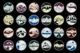 Mountain Logo Vector Art Icons And