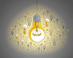 Creative Idea Light Bulb Vector Linear