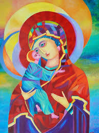 Our Lady Virgin Mary Art Polish