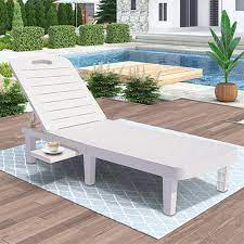 Patio Lounge Chair Adjustable Chaise