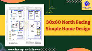 30x60 North Facing Simple Home Design