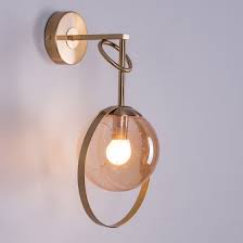 Style Icon Amber Glass Wall Light