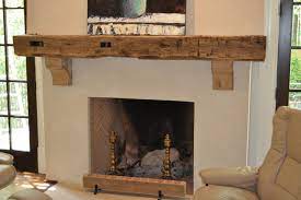 Reclaimed Wood Fireplace Surround And