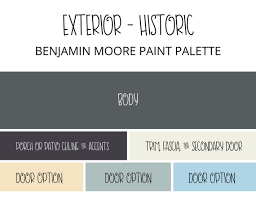 Exterior Historic Paint Color Scheme