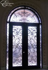 Custom Wrought Iron Front Door With