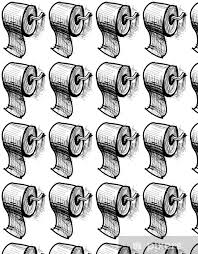 Wallpaper Cartoon Toilet Roll Icon
