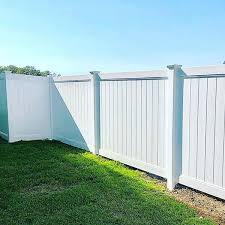 White Vinyl Privacy Fence Panels