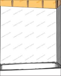 Cement Board Installed Behind Tile And