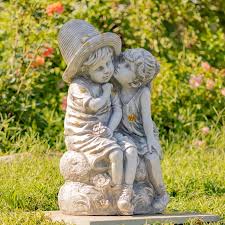 Sweet Country Boy And Girl Statue