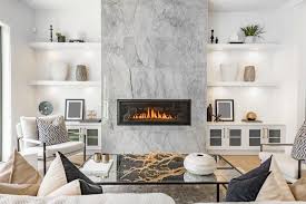 55 Contemporary Linear Fireplace Ideas