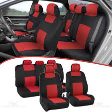 Car Seat Covers For Auto Red Black 5