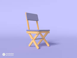 Foldable Chair Icon Isolated 3d Render