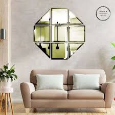 Octagon Mirror Tile Design Bimba