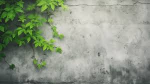 Weathered Concrete Wall A Green Oasis