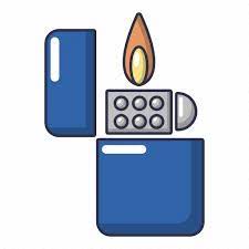 Cartoon Fire Fuel Gas Light