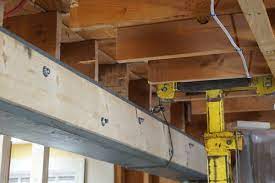 load bearing beam with a flush beam