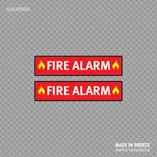 Decal Sticker Fire Alarm Emergencies