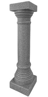 Emsco Group Greek Column Statue Natural Granite