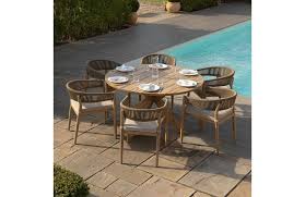 Porto Rope Weave 6 Seat Round Dining Set