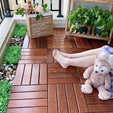 Wood Indoor Flooring Interlocking Deck