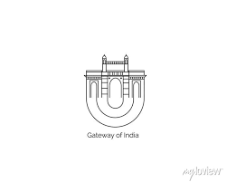 Gateway Of India Icon Element Design