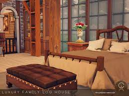 the sims resource luxury family log house