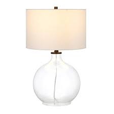 Clear Glass Table Lamp