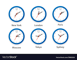 Flat Wall Office Clock Icon Set Time