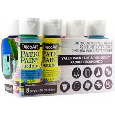 Decoart Patio Paint Value Pack 8 Colours