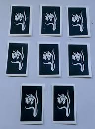 Daffodil Stencils For Etching On Glass