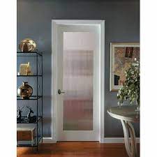 Silver Frosted Glass Interior Doors