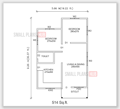 Two Bedroom House Plans Under 500 Sq Ft