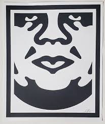 Shepard Fairey Face Hand Signed Obey