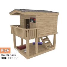 Outdoor Dog House Diy Wooden Doghouse