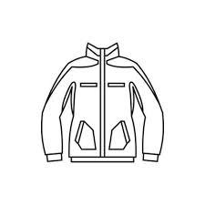 Jacket Outline Vector Art Icons And
