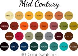 Mid Century Color Swatches Color