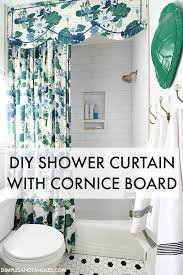 Diy Shower Curtain And Cornice Board