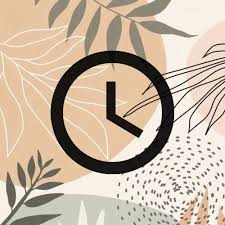 Boho Clock Icon App Logo Design
