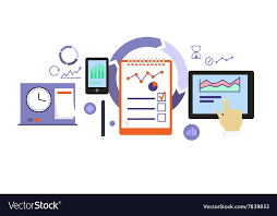 Planning Process Icon Flat Design