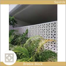 Squircle Solid White Breeze Block For