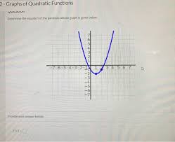 Graphs Of Quadratic Functions Yucalun