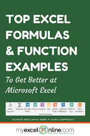 101 Advanced Excel Formulas Functions