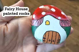 Fairy House Painted Rocks Fairy